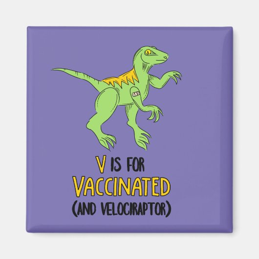 V ist für Impfstoff und Velociraptor vorgesehen. Magnet (Vorne)