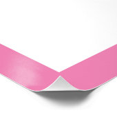 V ist für Name Pink Foto Poster (Ecke)