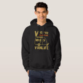 V IST FÜR VANLIFE lustige Geschenkidee Hoodie (Vorne ganz)
