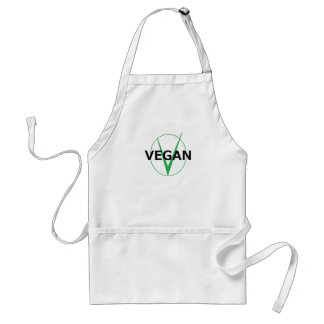 V ist für vegane Schürze für Köche