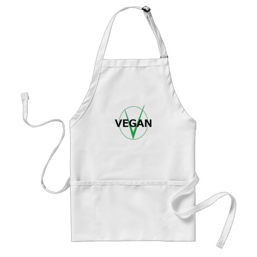 V ist für vegane Schürze für Köche (Vorne)