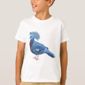 V ist für Victoria Crowned Pigeon T-Shirt (Vorderseite)