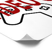 V ist für Video Game valentine Poster (Ecke)