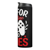 V ist für Videospiele mit Valentine Crossed Out Thermosbecher (Nach rechts gedreht)