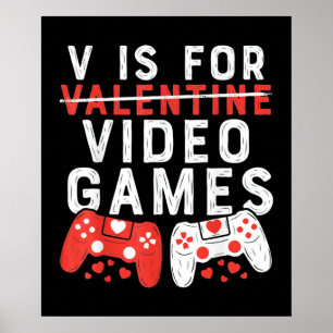 V ist für Videospiele Poster