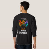 V ist für Videospiele - Valentinstag Sweatshirt (Schwarz voll)