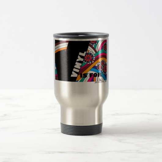 V ist für Vinyl Reisebecher (Mittel)