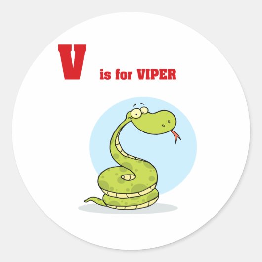 V ist für Viper Stickers (Vorderseite)