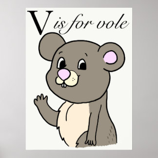 V ist für Voll Poster