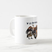 V ist für Vulture Kaffeetasse (Vorderseite Links)