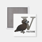 V ist für Vulture Magnet (Vorderseite/Rückseite)