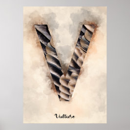 V ist für Vulture Poster