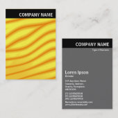 V Kopf - Bild - Gelbe Waves Visitenkarte (Vorne/Hinten)