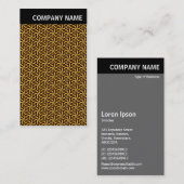 V. Kopf - Bild - Goldenes Drehmuster Visitenkarte (Vorne/Hinten)