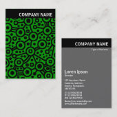 V-Kopfzeile - Bild - Abstrakte Schaltkreise - Grün Visitenkarte (Vorne/Hinten)