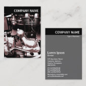 V Kopfzeile - Bild - Motor für klassische Motorräd Visitenkarte (Vorne/Hinten)