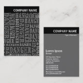 V-Kopfzeile - Bild - Viele Gefahren Visitenkarte (Vorne/Hinten)