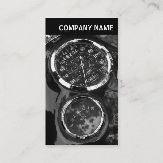 V Kopfzeile - Foto - Klassische Motorradgehäuse Visitenkarte (Vorderseite)