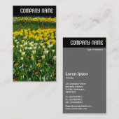 V Kopfzeile - Frühlingsblumen Visitenkarte (Vorne/Hinten)