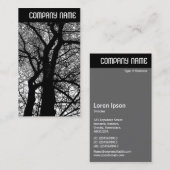 V Kopfzeile - Hochkontrastbäume Visitenkarte (Vorne/Hinten)
