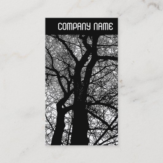 V Kopfzeile - Hochkontrastbäume Visitenkarte (Vorderseite)