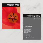 V Kopfzeile: Innerhalb einer Tulpe Visitenkarte (Vorne/Hinten)