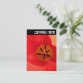 V Kopfzeile: Innerhalb einer Tulpe Visitenkarte (Stehend Vorderseite)