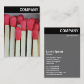 V-Kopfzeile - Matches Visitenkarte (Vorne/Hinten)