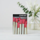 V-Kopfzeile - Matches Visitenkarte (Stehend Vorderseite)