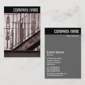 V-Kopfzeile - Viktorianische Brandschutzmaßnahme Visitenkarte (Vorne/Hinten)