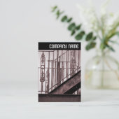 V-Kopfzeile - Viktorianische Brandschutzmaßnahme Visitenkarte (Stehend Vorderseite)