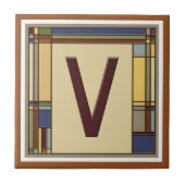 "V" Kunst und Handwerk Fliese (Vorderseite)