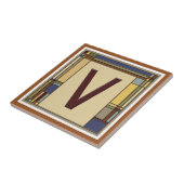 "V" Kunst und Handwerk Fliese (Seite)