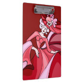 V Lady in Red Clipboard Klemmbrett (Rechts)