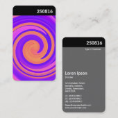V-Leiter - Abstrakter Swirl 250816 - 01c Visitenkarte (Vorne/Hinten)