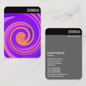 V-Leiter - Abstrakter Swirl 250816 - 01c Visitenkarte (Vorne/Hinten)