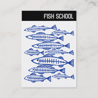 V Leiter - FISH SCHOOL - Marine Visitenkarte