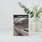 V. Leiter - Foto - Bahnhof Paddington Station Lond Visitenkarte (Stehend Vorderseite)