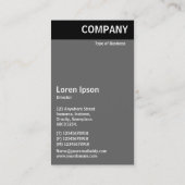 V-Leiter - Leuchtende Tastatur Visitenkarte (Rückseite)