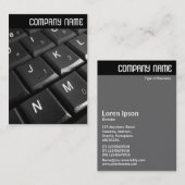 V-Leiter - Notebook-Tastatur 02 Visitenkarte (Vorne/Hinten)