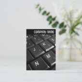 V-Leiter - Notebook-Tastatur 02 Visitenkarte (Stehend Vorderseite)
