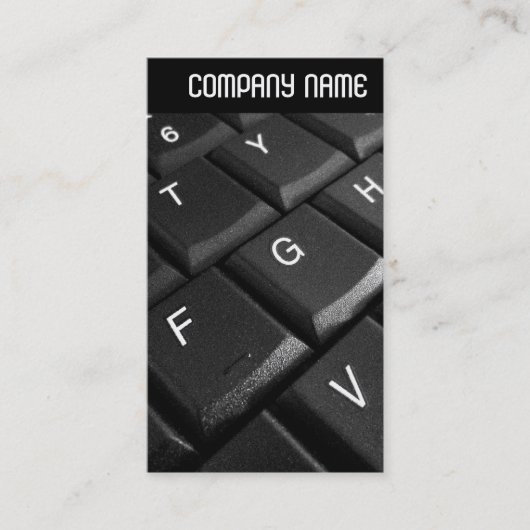 V-Leiter - Notebook-Tastatur Visitenkarte (Vorderseite)