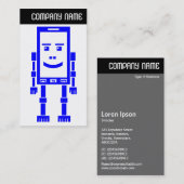 V-Leiter - Robo-Phone - blau Visitenkarte (Vorne/Hinten)