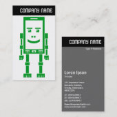 V-Leiter - Robo-Phone - grün Visitenkarte (Vorne/Hinten)