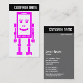 V-Leiter - Robo-Phone - Magenta Visitenkarte (Vorne/Hinten)