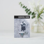 V Leiter - Schnee im Park Visitenkarte (Stehend Vorderseite)