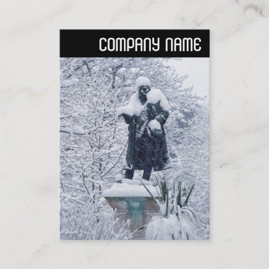 V Leiter - Schnee im Park Visitenkarte (Vorderseite)
