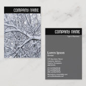 V-Leiter - Schneebründe Zweige Visitenkarte (Vorne/Hinten)