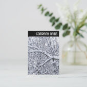 V-Leiter - Schneebründe Zweige Visitenkarte (Stehend Vorderseite)