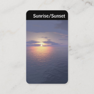 V-Leiter - Sonnenaufgang/Sonnenuntergang Visitenkarte